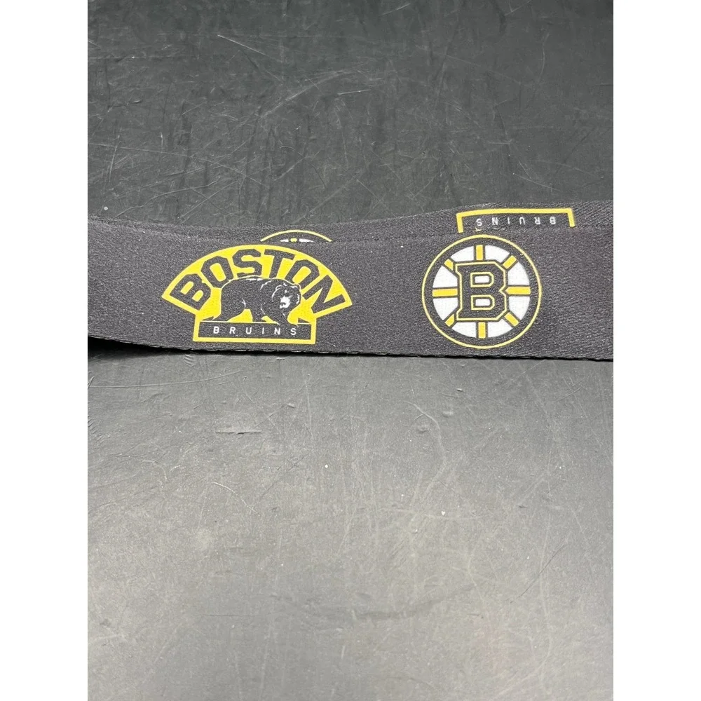 Boston Bruins Lanyard ID Holder Badge Reel Keychain Strap Double Sided Brand New